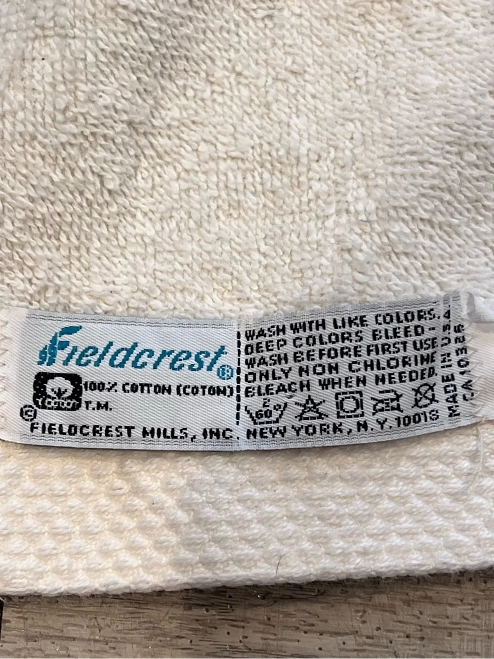 Vintage Fieldcrest Rocking Horse Towel Set 2 Pc 100% Cotton USA Retro
